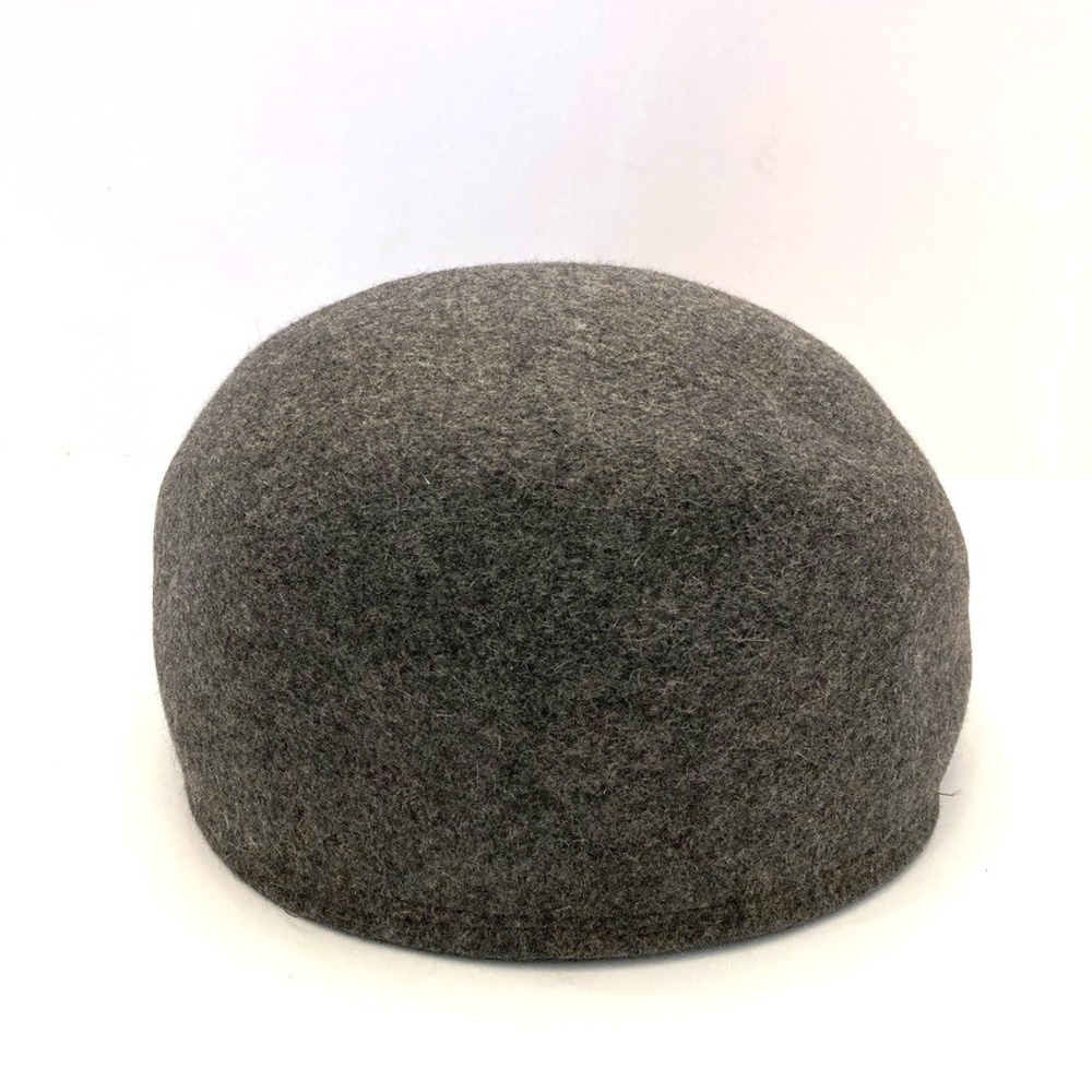 Christys' of London Wool Molded Ivy Cap Ascot Gray Flannel 56 cm UK 6 7/8 US 7 - Picture 4 of 9